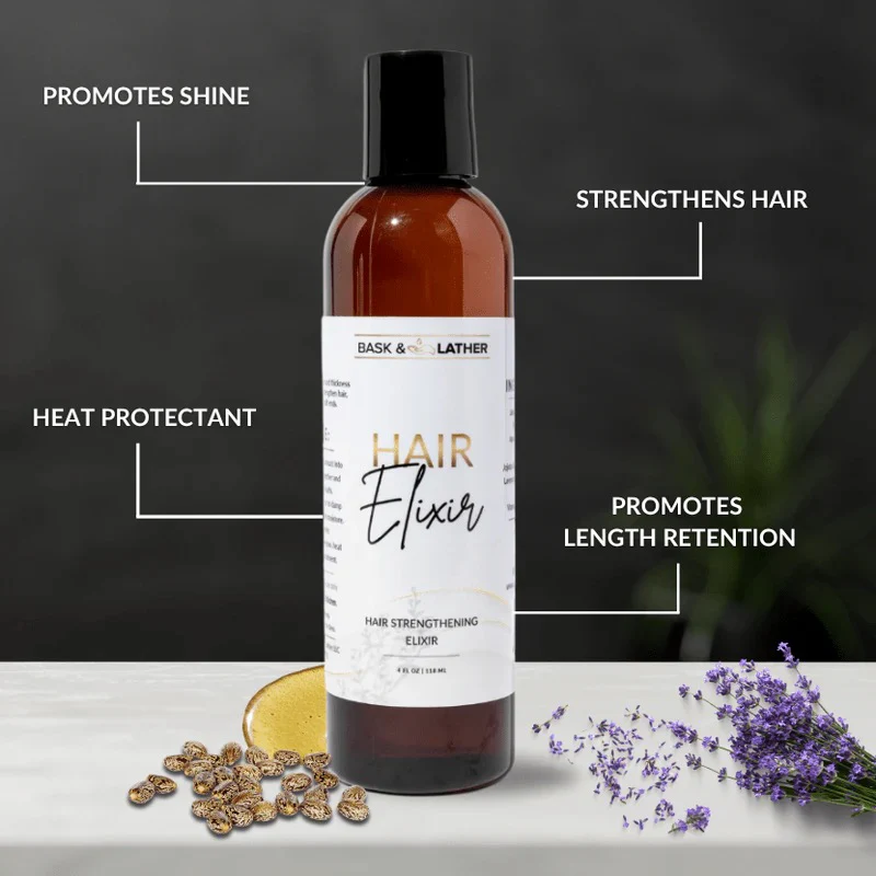 Bask & Lather Hair Elixir Oil 4oz - Image 2