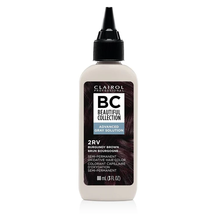 Clairol Beautiful Collections Advanced Gray 2RV Burgundy Brown