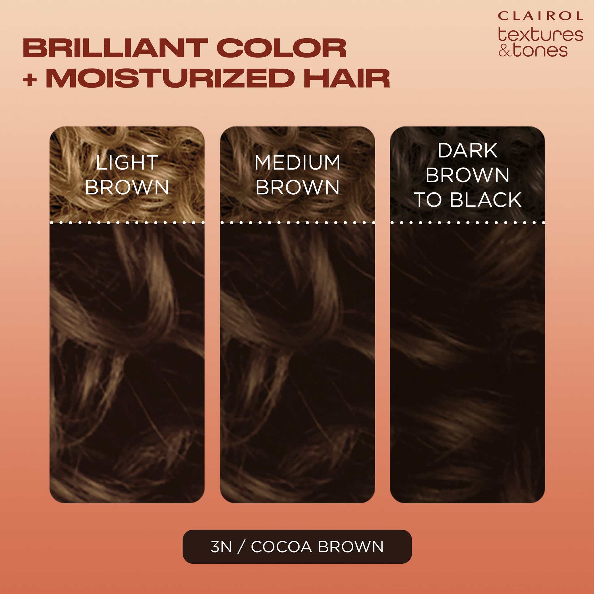Clairol Textures & Tones 3N Coco Brown - Image 2