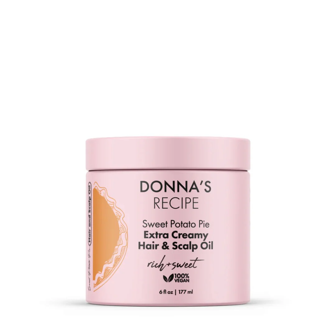 Donna's Recipe Hair & Scalp Oil - Sweet Potato Pie Extra Creamy 6 oz
