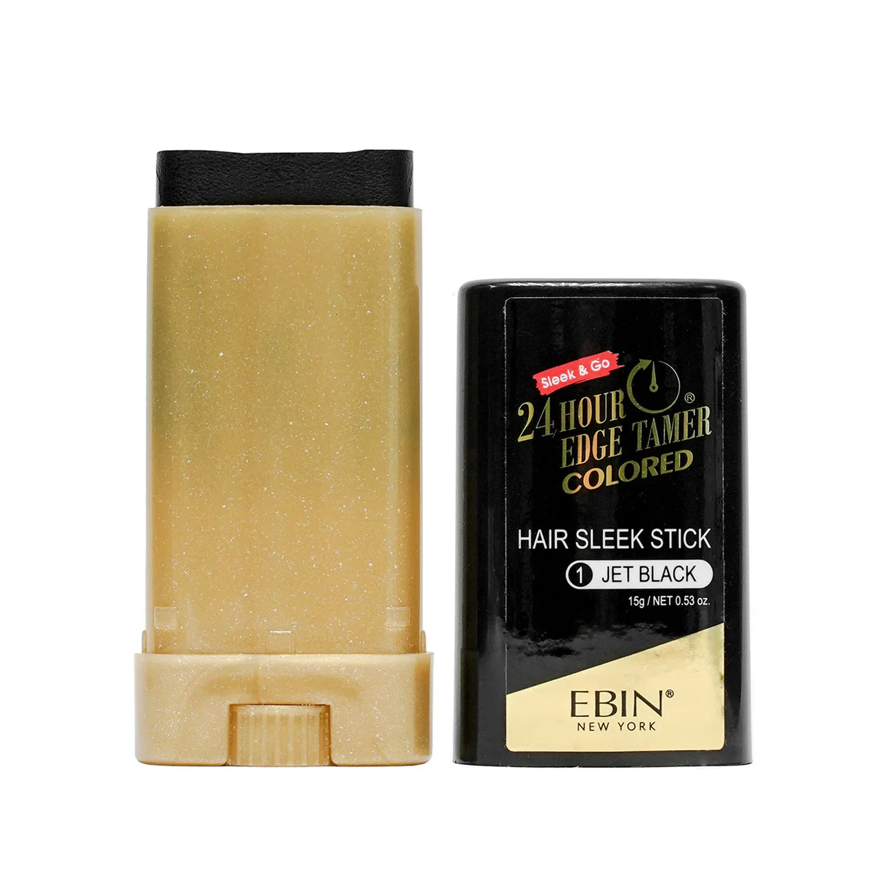 EBIN 24 Hour Colored Sleek Stick Jet Black 0.5 oz - Image 2
