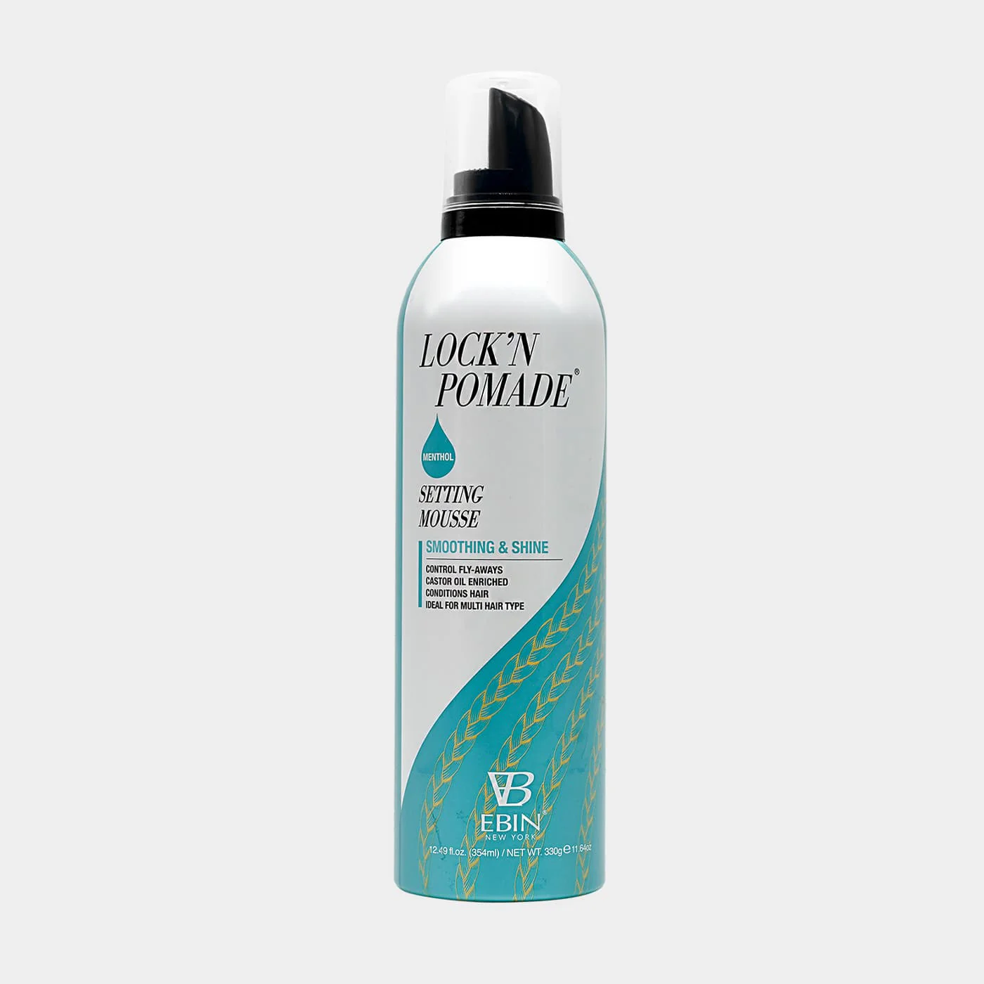 EBIN Lock'n Setting Mousse Peppermint 12.49 Fl Oz
