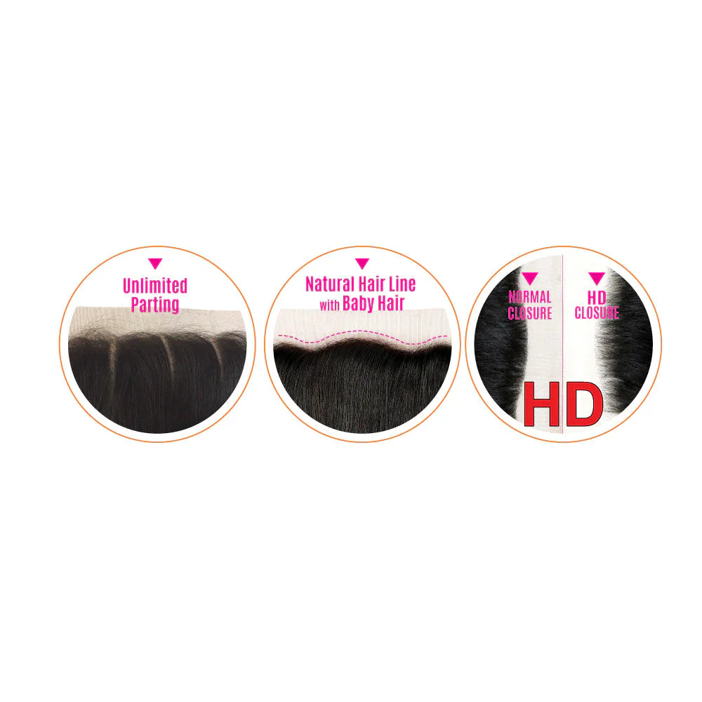 Eve HD Swiss Lace Closure 4X5 Body Wave - Image 3