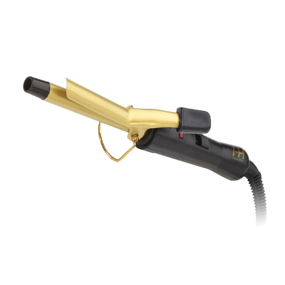 H&H Gold Ceramic Electric Curling Iron 1/2" - Image 2