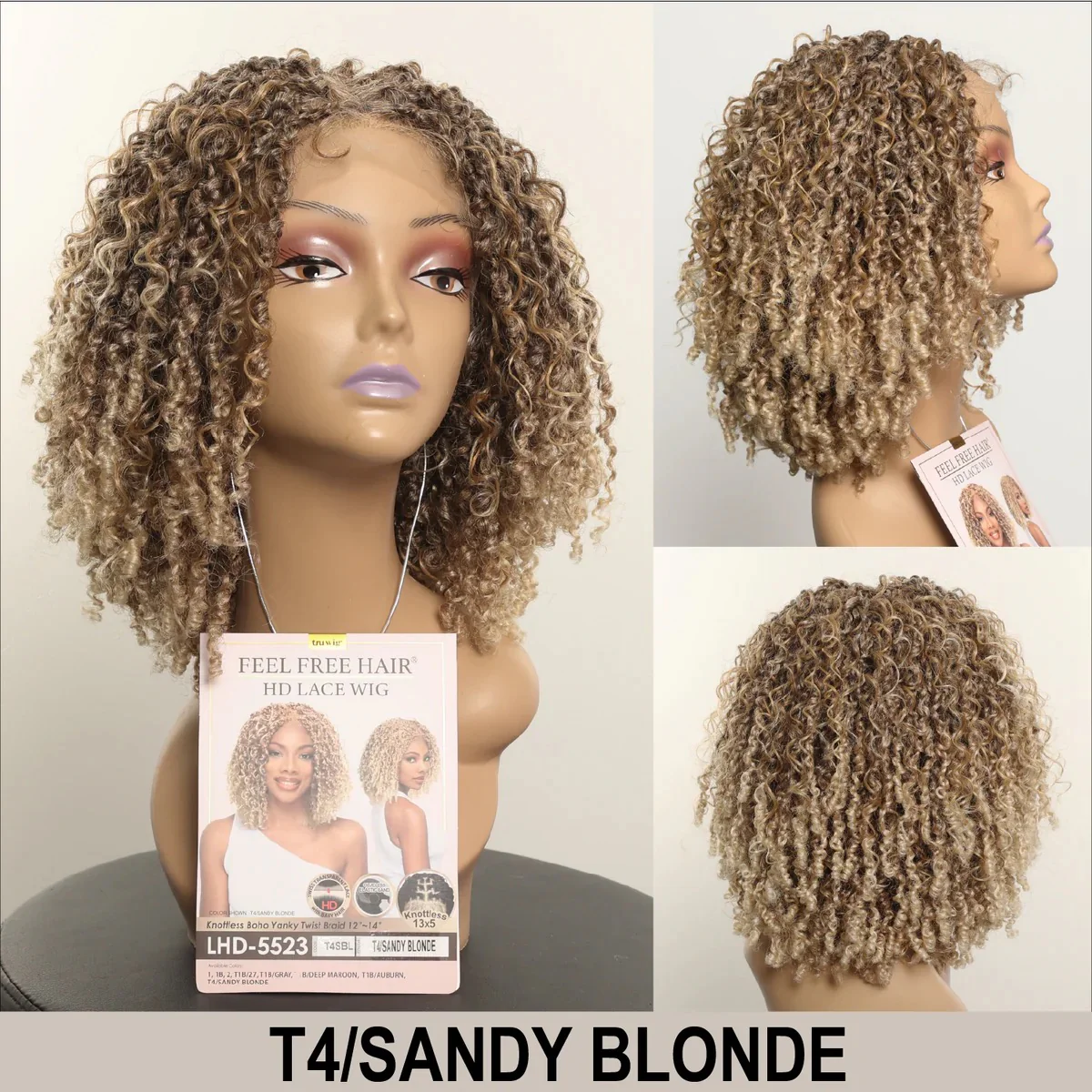 HR Tru Wig LHD-5523 Yanky Twist 12-14" 13X5 HD Lace Wig - Image 8