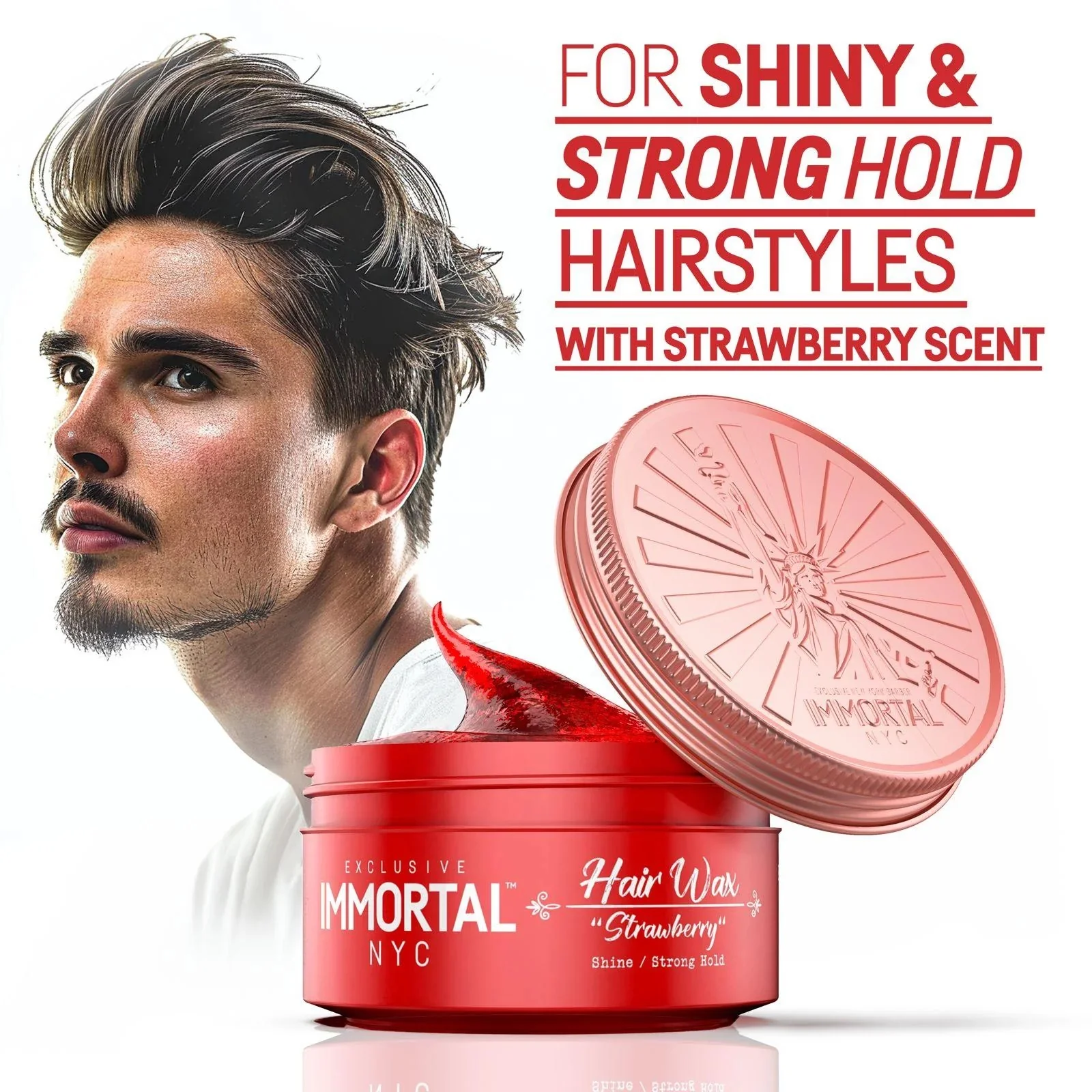 Immortal Hair Wax ''Strawberry'' 5.07 oz - Image 5