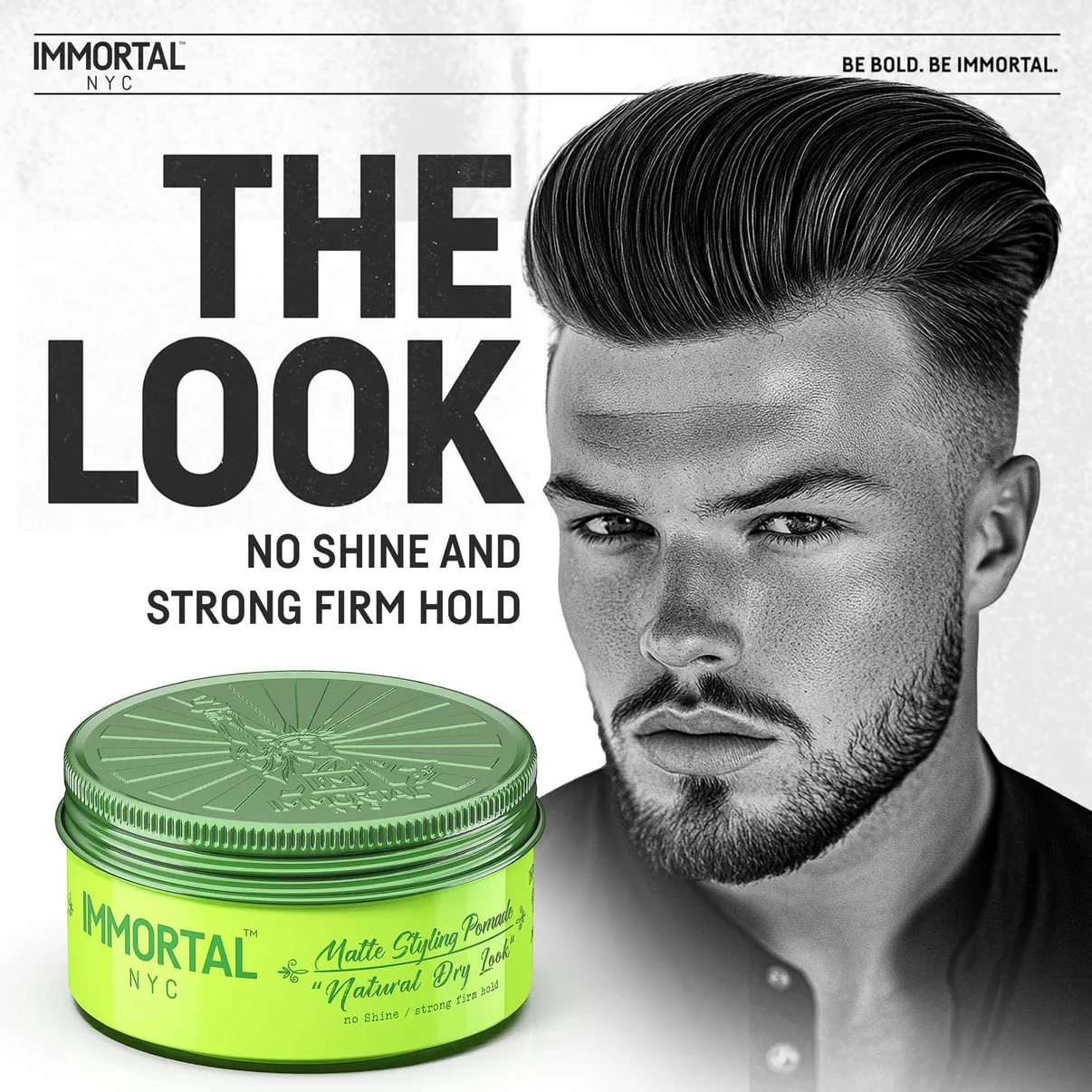 Immortal Matte Styling Pomade "Natural Dry Look" 5.07 oz - Image 2