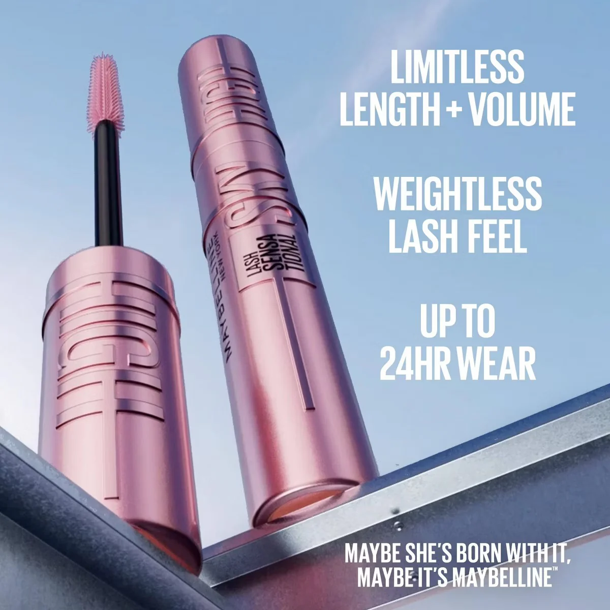 Maybelline Lash Sensational Sky High Lengthening Mascara Washable - Image 6