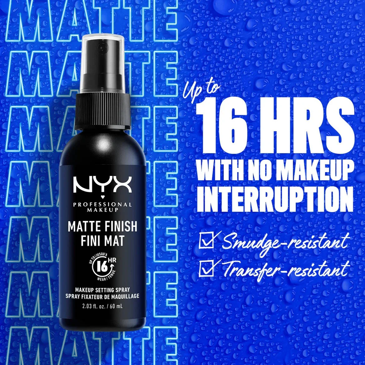 NYX Makeup Setting Spray - Matte Finish 2.03 fl oz - Image 3