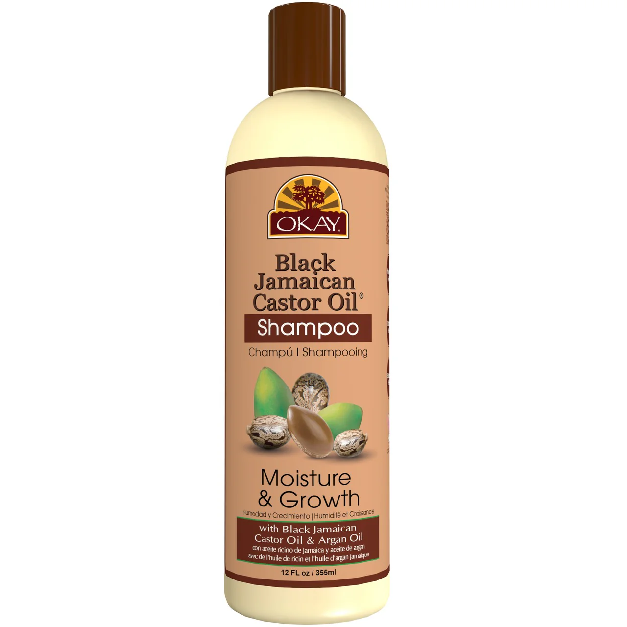 Okay BJC Moisture Growth Shampoo 12 oz