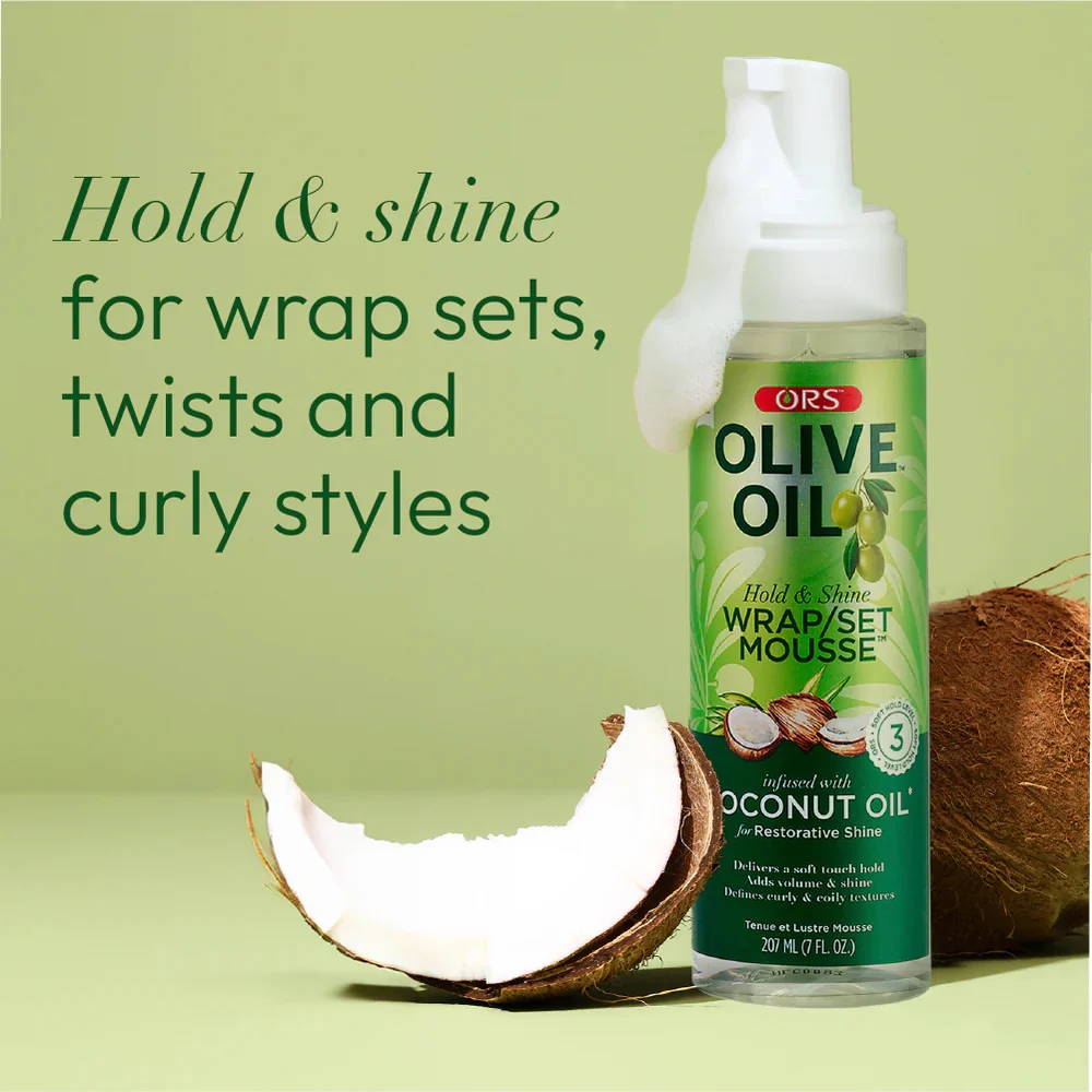 ORS Hold and Shine Wrap Set Mousse 7 oz - Image 5