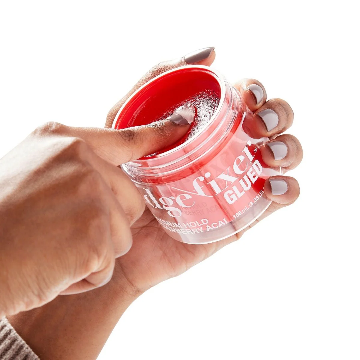 RED Edge Fixer Max Hold Pomade Strawberry Acai 3.38 oz - Image 2