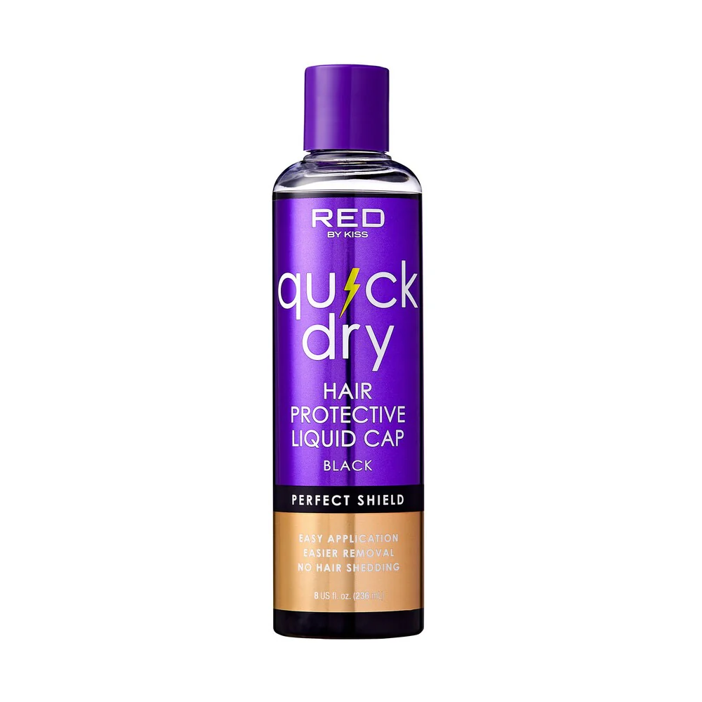 RED Quick Dry Hair Protective Liquid Cap - Black - Image 2