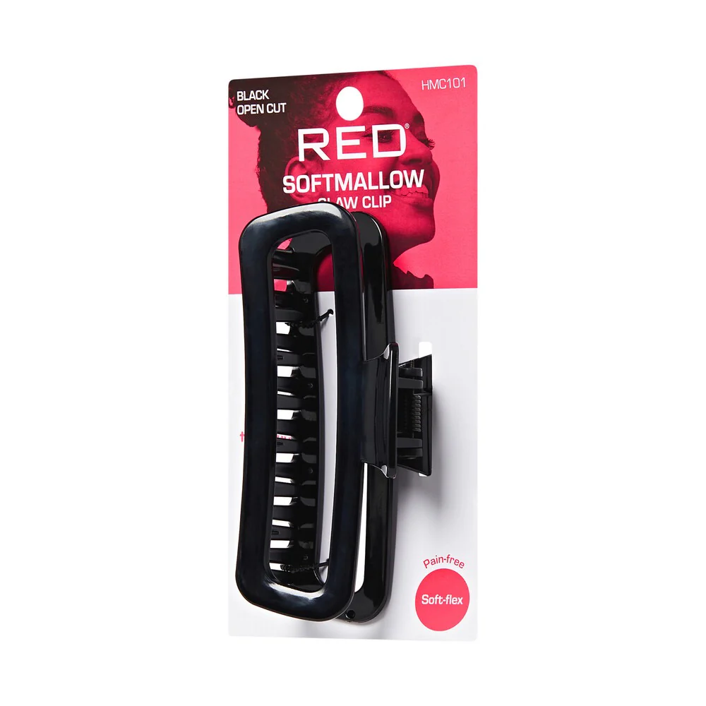 RED Softmallow Claw Clip Open Cut - Black - Image 2