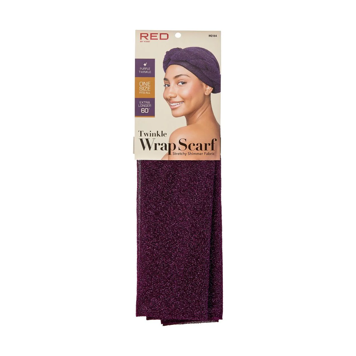 RED Twinkle Wrap Scarf 60" - Image 4