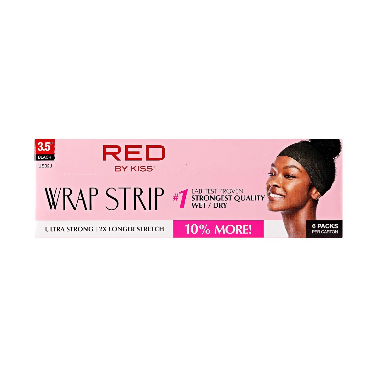 RED Wrap Strips Black 3.5' Wide - Carton (6 Packs) - Image 3